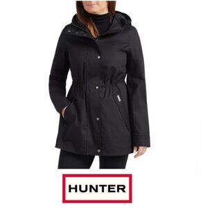 NWT Hunter Ladies' Water & Wind Resistant Rain Jacket, Black